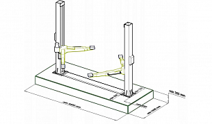 Подготовка полов для установки подьемника.